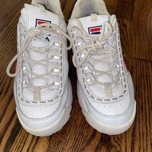 Fila white sneakers